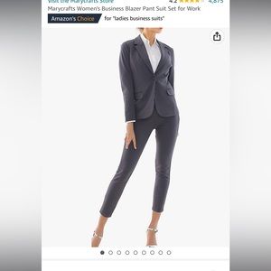 Business suit Mary Craft’s gray blazer and pants size 8-10